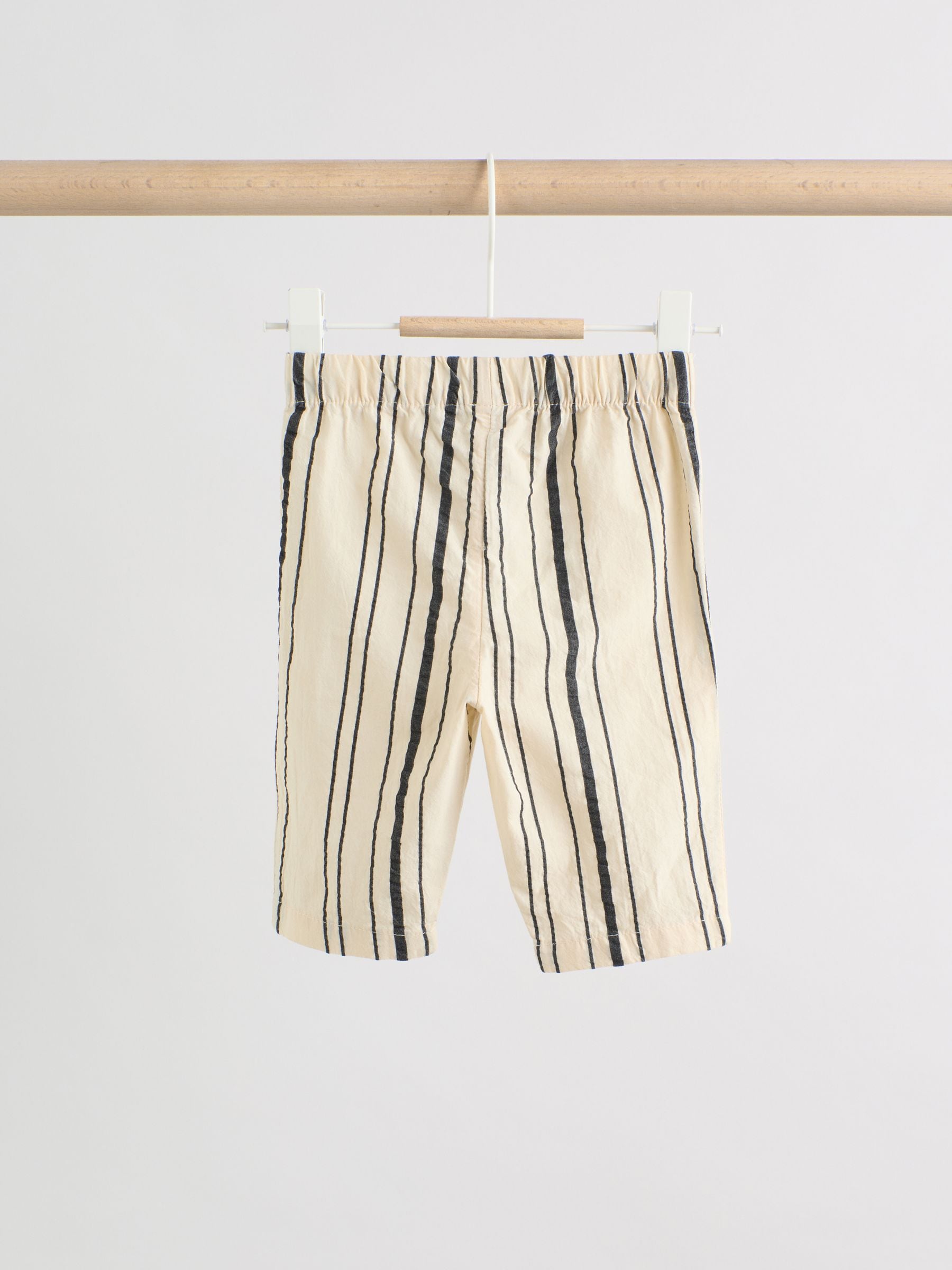 Black/White Stripe Baby Woven Top and Trousers Set 2 Piece (0mths-2yrs) image 6