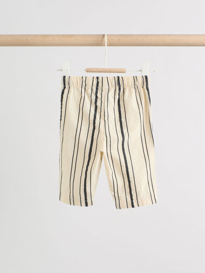 Black/White Stripe Baby Woven Top and Trousers Set 2 Piece (0mths-2yrs) image 6
