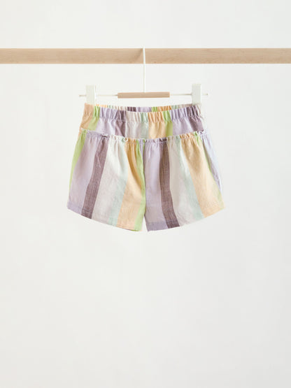 Multi Stripe Woven Baby Top and Shorts Set 2 Piece (0mths-2yrs) image 3