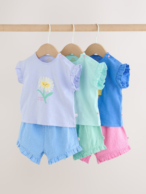 Dsiney Kidz - Multi Character Short Sleeve Top and Shorts Baby Set 6 Piece (0mths-2yrs) image 1