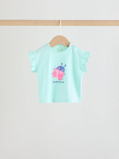 Multi Character Short Sleeve Top and Shorts Baby Set 6 Piece (0mths-2yrs) image 4