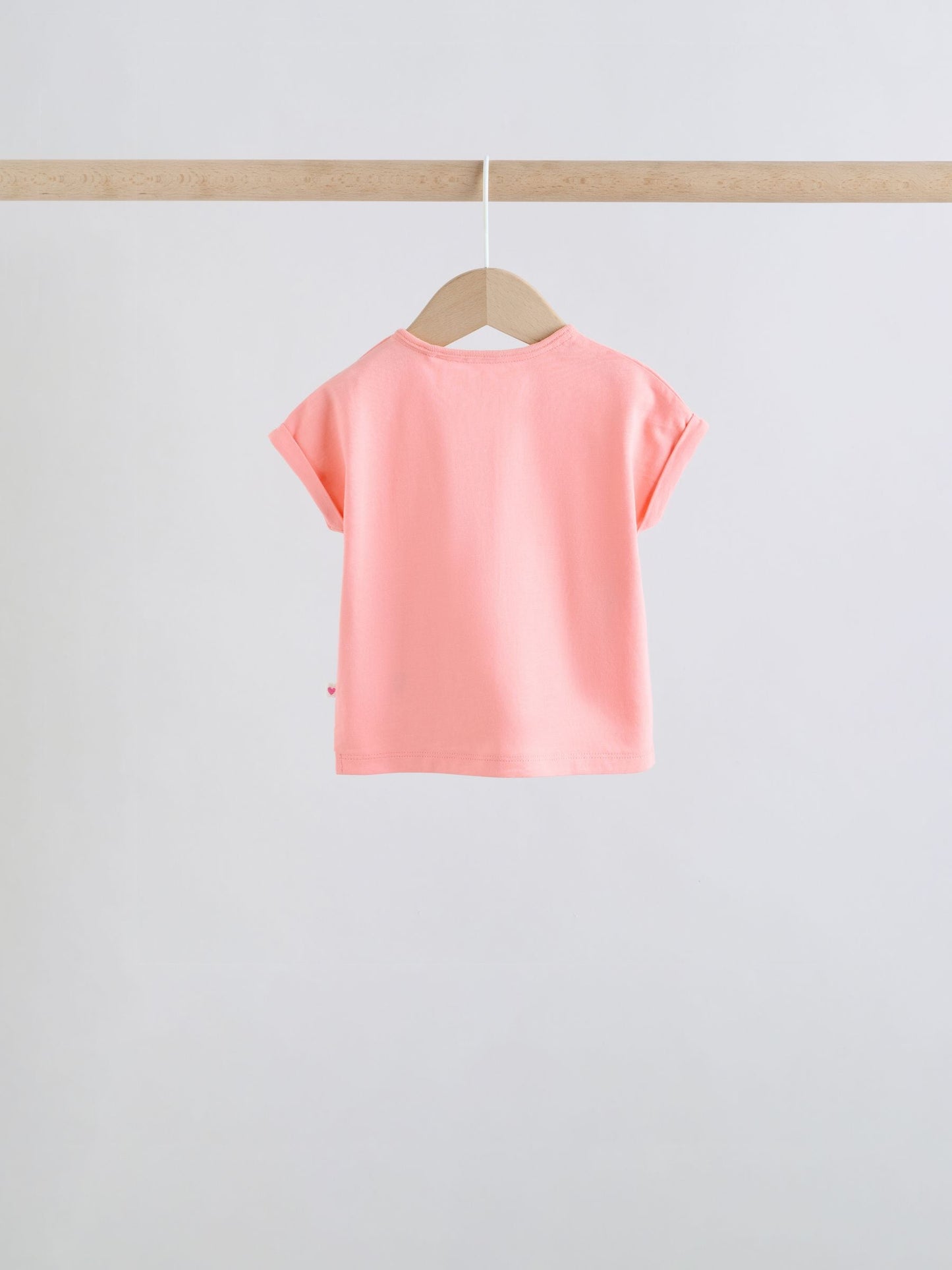 Pink Slogan Short Sleeve Top and Shorts Baby Set 6 Piece (0mths-2yrs) image 3