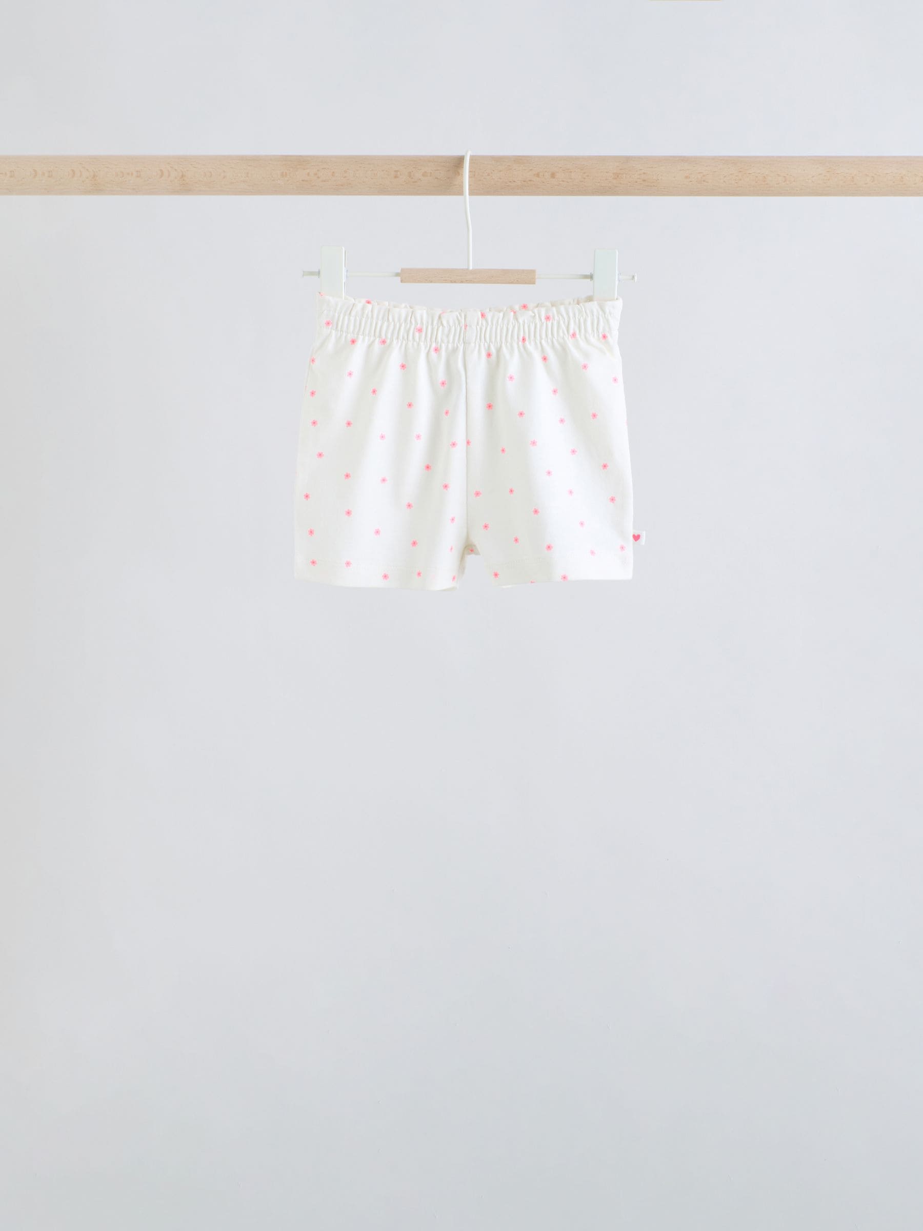 Pink Slogan Short Sleeve Top and Shorts Baby Set 6 Piece (0mths-2yrs) image 7