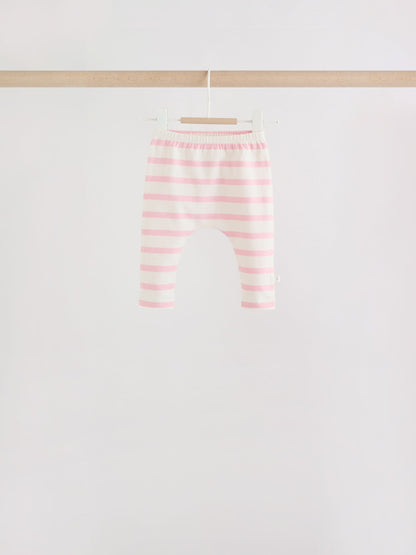 Grey and Pink Short Sleeve Top and Leggings Baby Set 6 Piece (0mths-3yrs) image 5