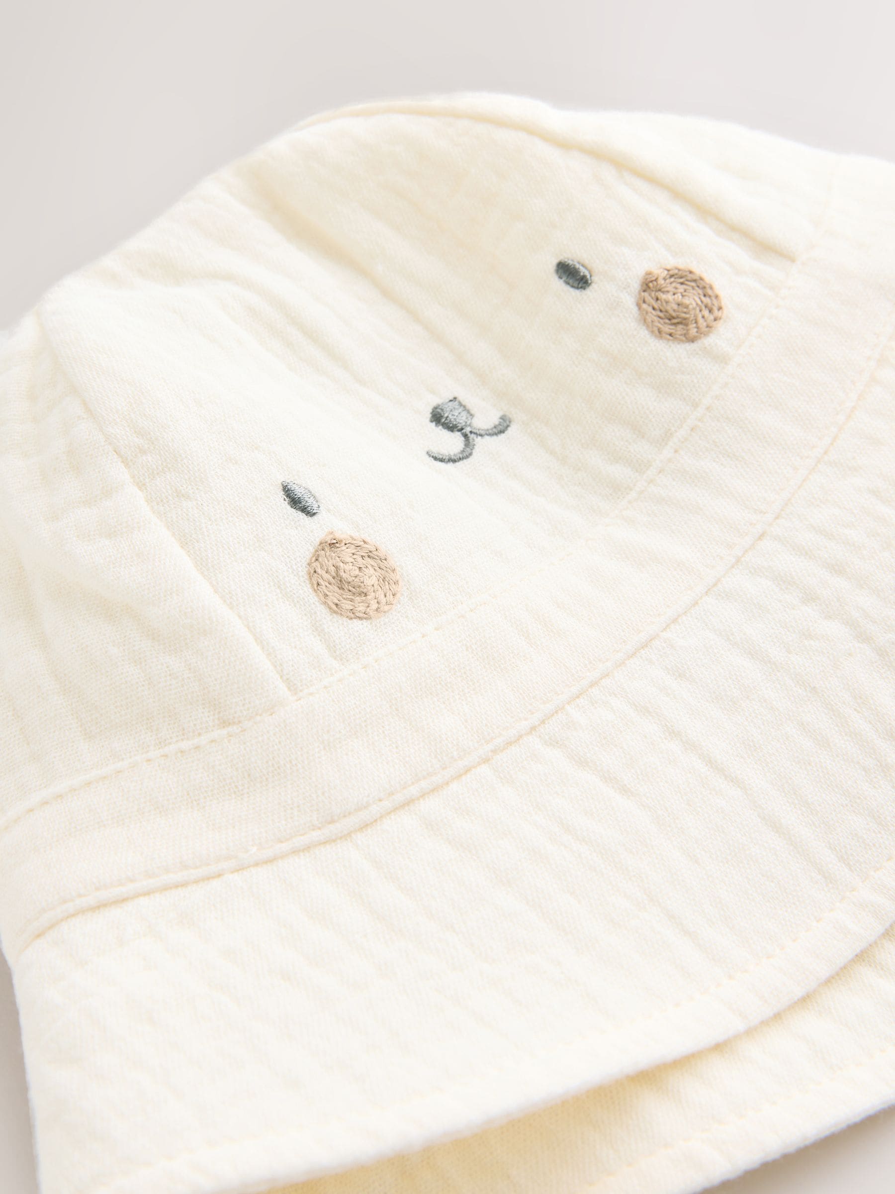 Neutral Bear Baby Bucket Hat image 2