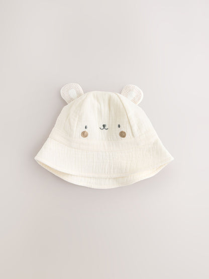 Neutral Bear Baby Bucket Hat image 1