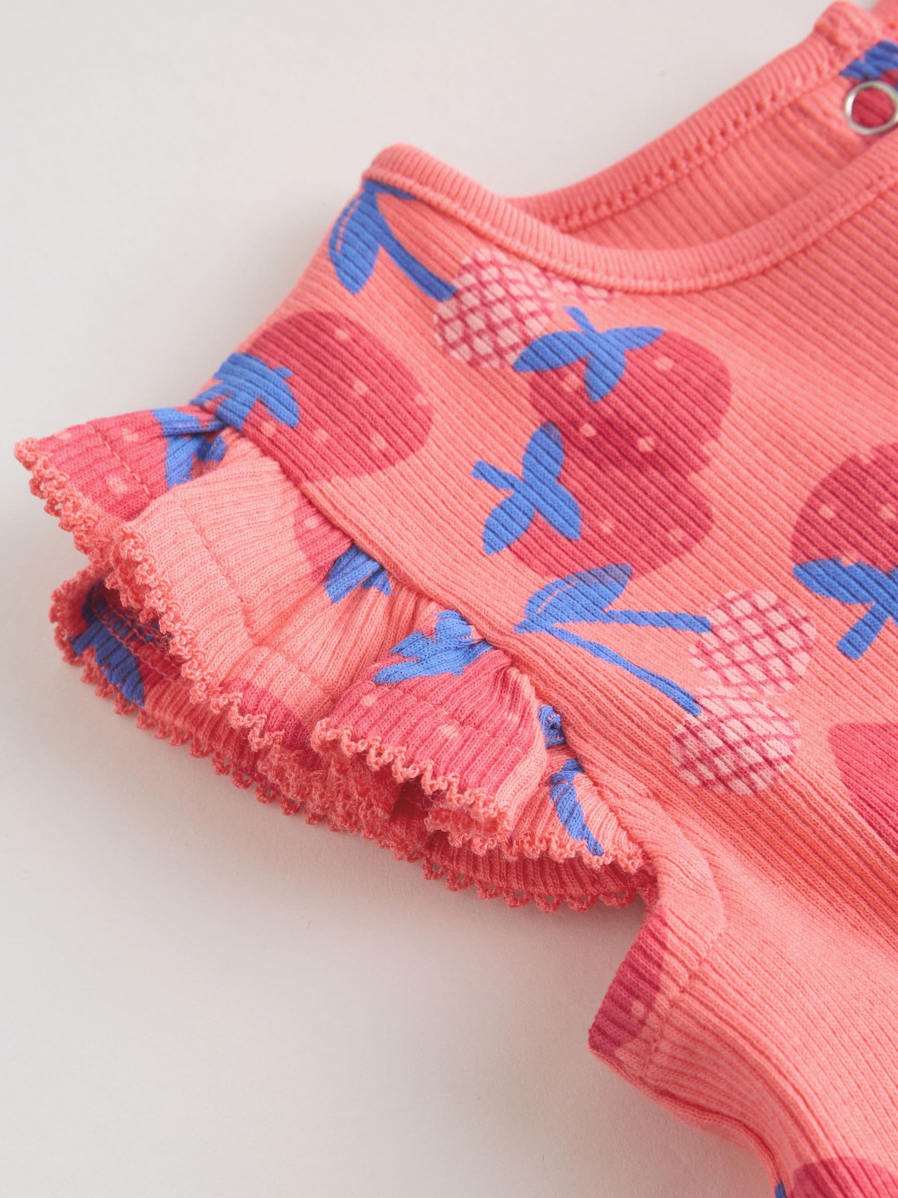 Red Strawberry Rib Top and Leggings Baby Set 2 Piece (0mths-2yrs) image 3