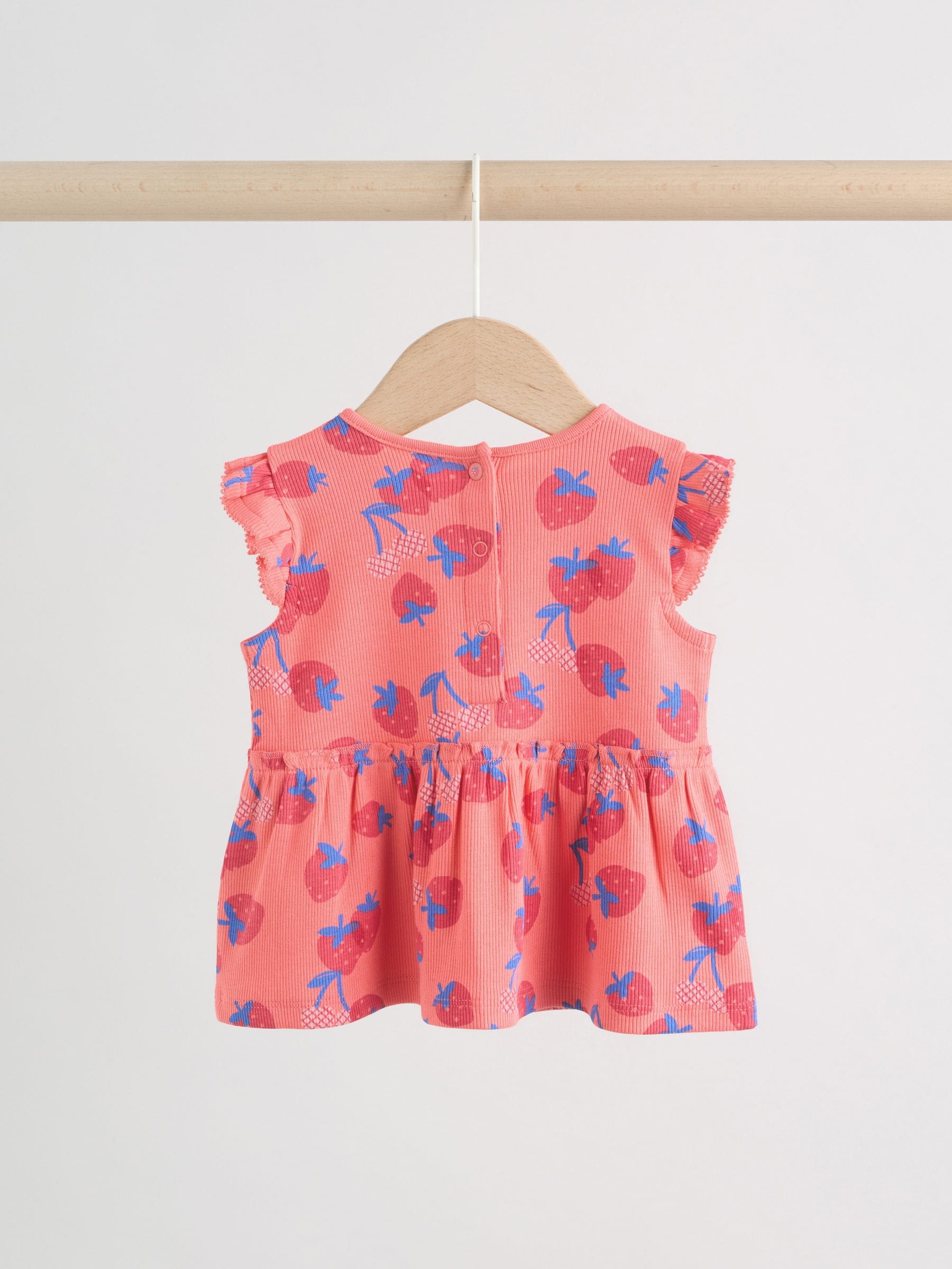 Red Strawberry Rib Top and Leggings Baby Set 2 Piece (0mths-2yrs) image 5