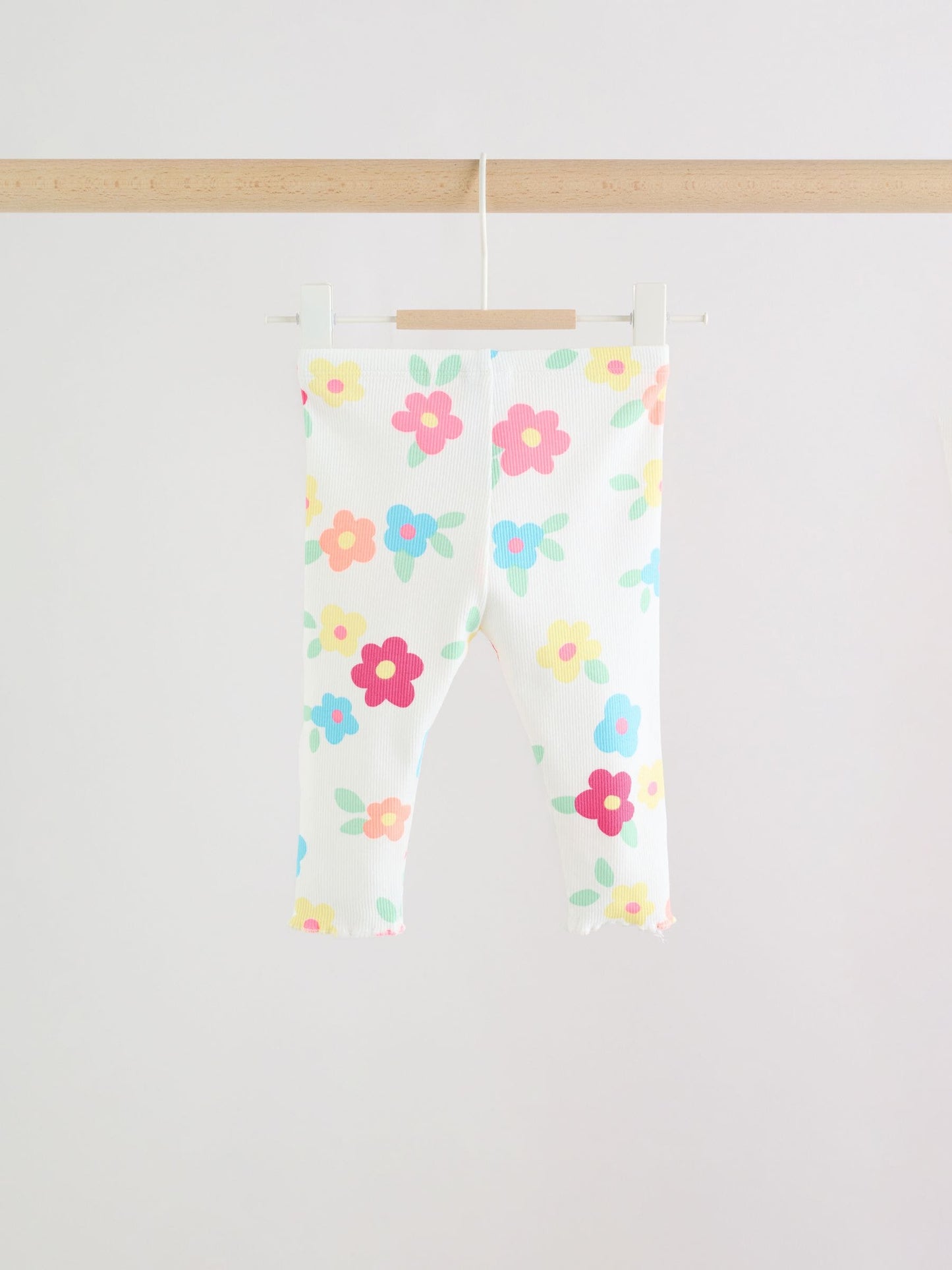 White Flower Rib Top and Leggings Baby Set 2 Piece (0mths-2yrs) image 6