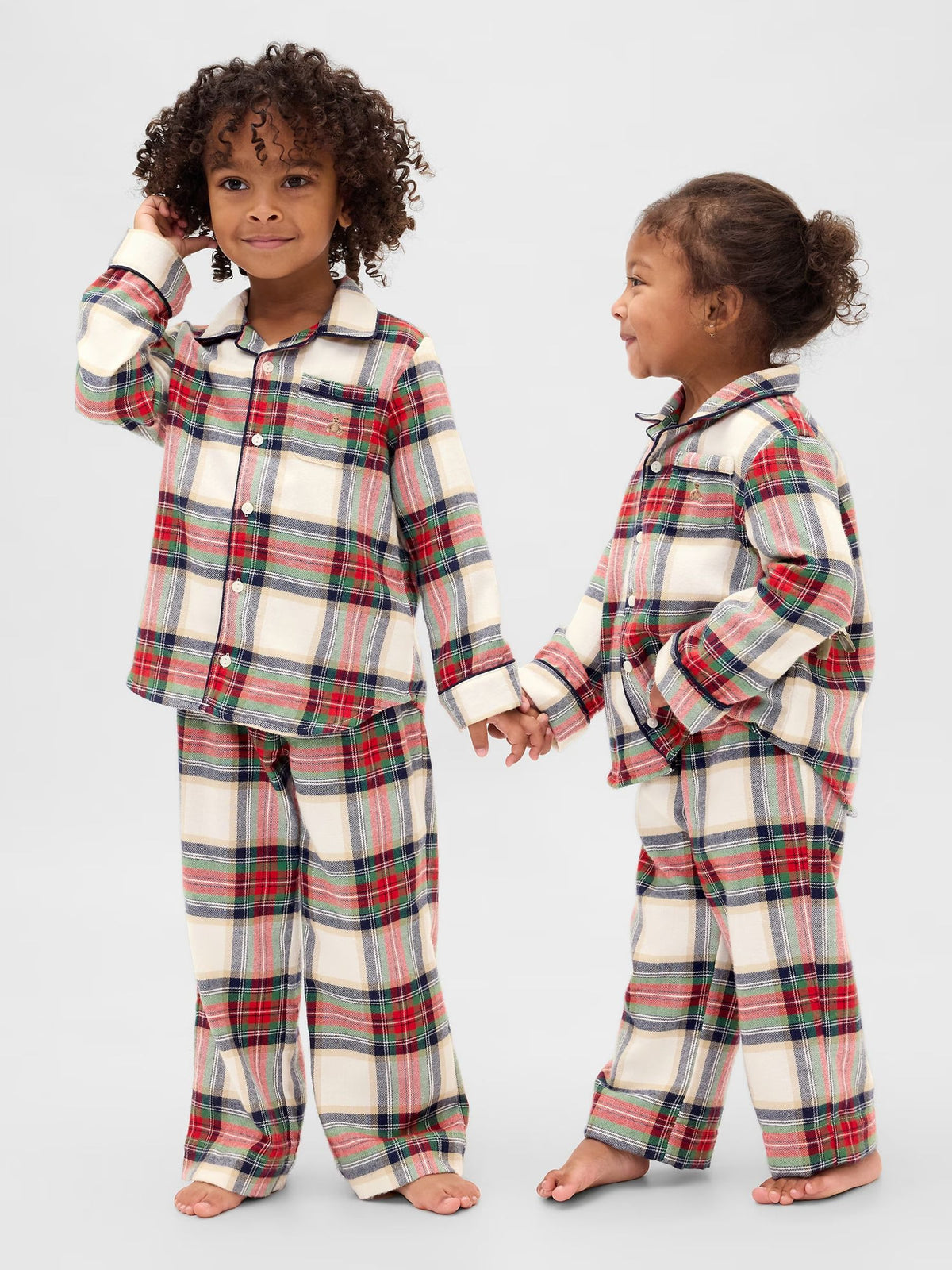 Gap Red Check Matching Family Christmas Pyjamas (6mths-5yrs) - image 1