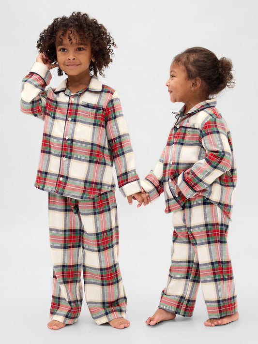 Gap Red Check Matching Family Christmas Pyjamas (6mths-5yrs) - image 1
