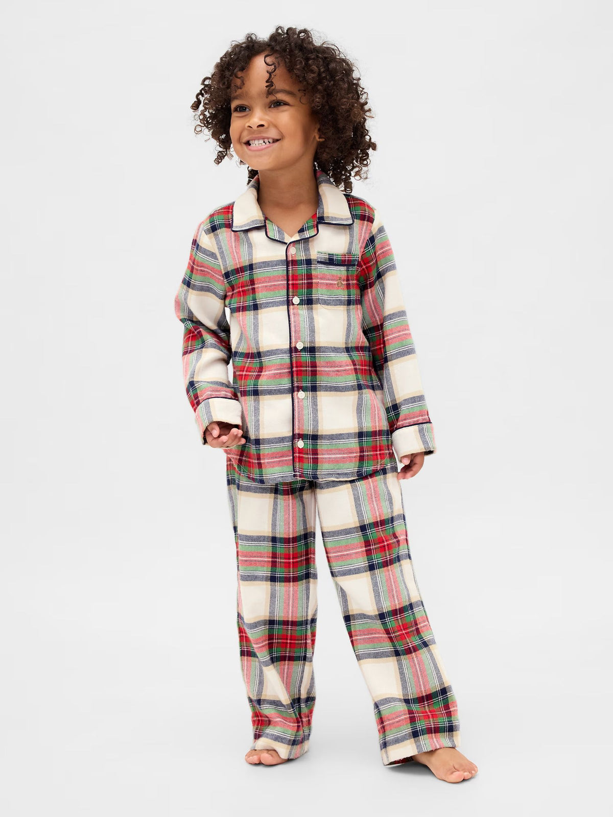 Gap Red Check Matching Family Christmas Pyjamas (6mths-5yrs) - image 3