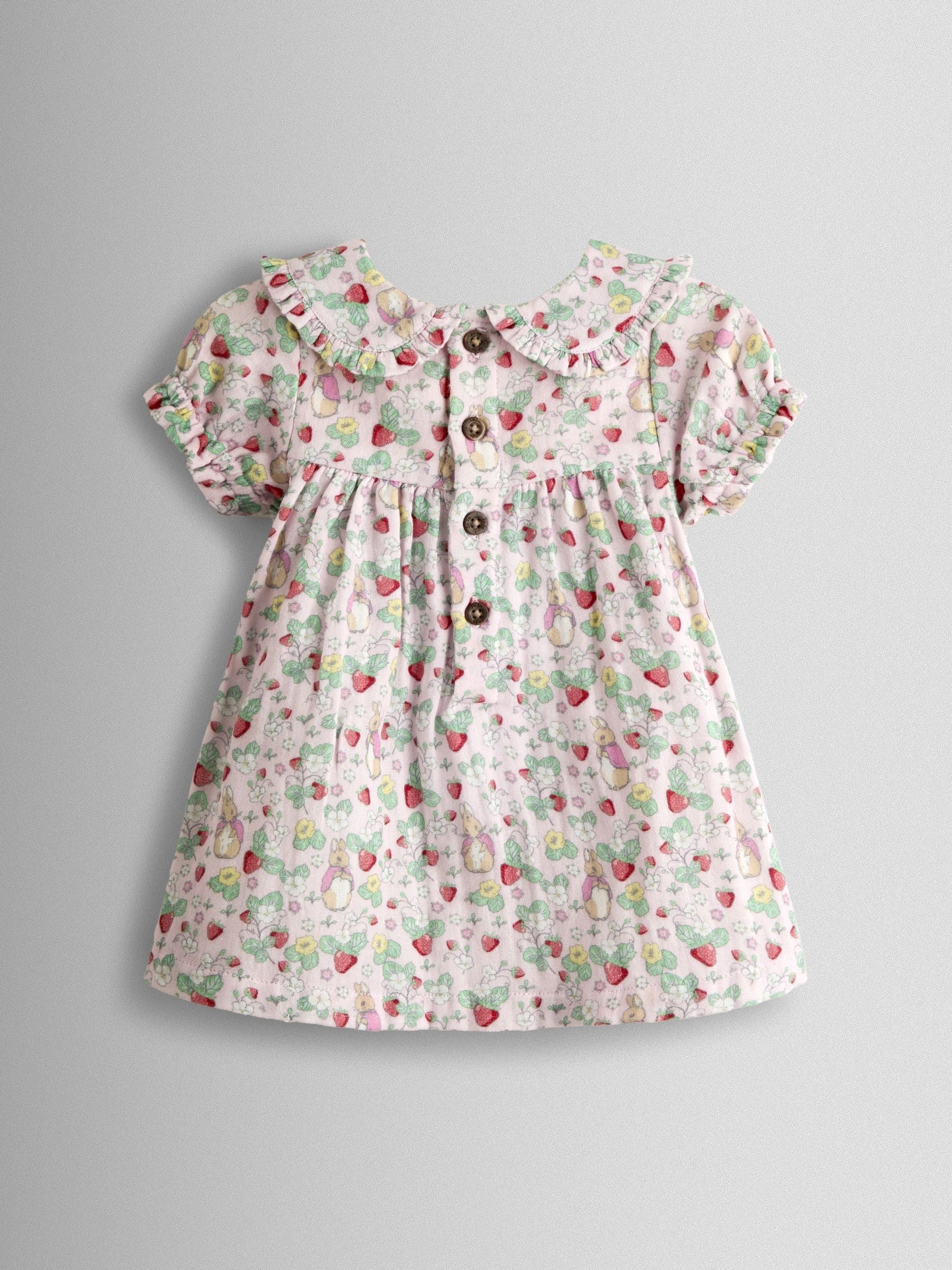 JoJo Maman Bébé Pink Flopsy Bunny Dress, Knicker & Headband Set image 4