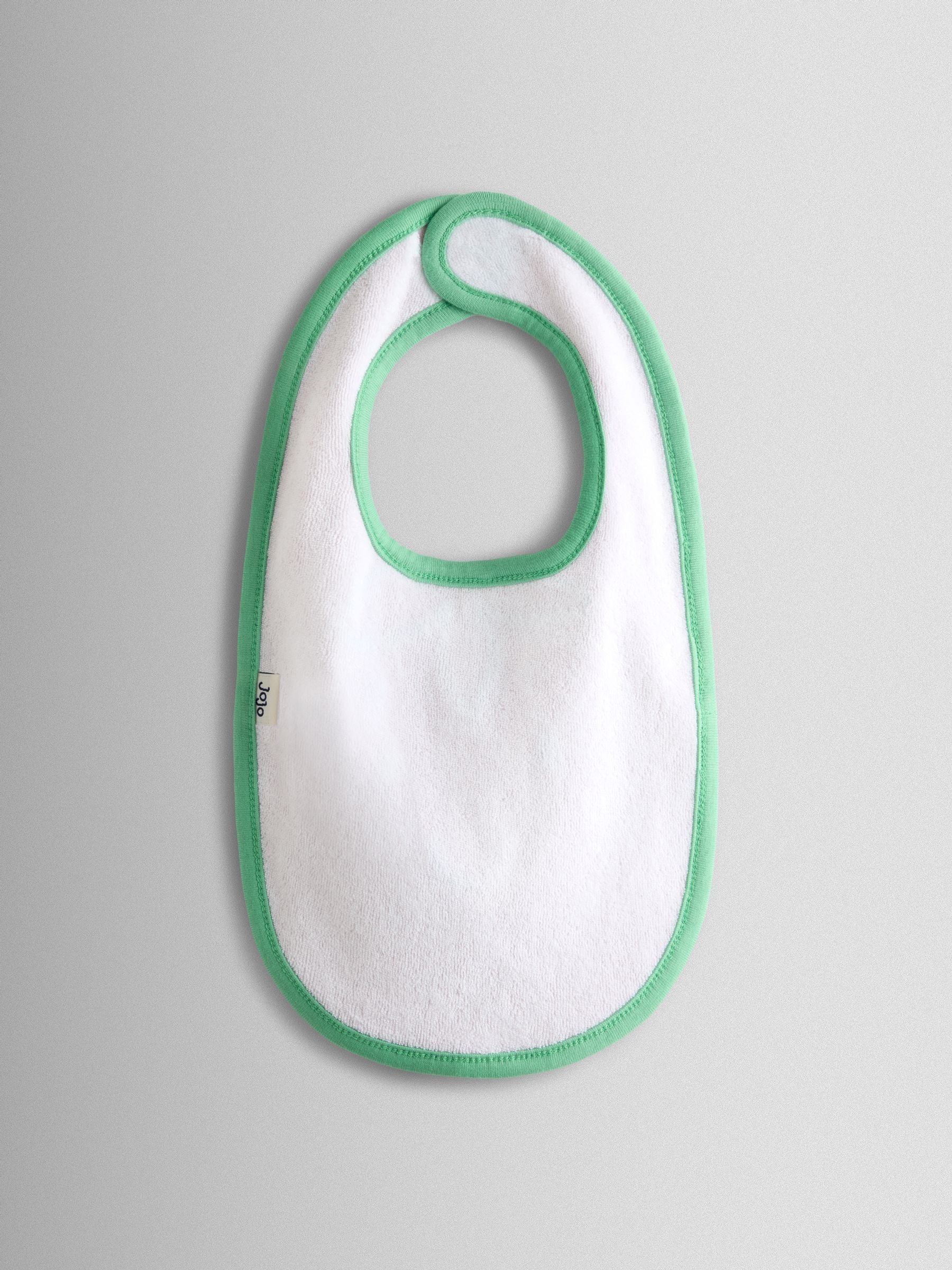 JoJo Maman Bébé Green Tomato Appliqué Cotton Footed Zip Sleepsuit, Hat and Bib Set image 5