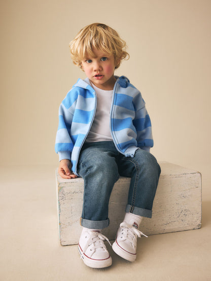 Dsiney Kidz - Blue Stripe Zip Thru Hoodie (3mths-7yrs) image 3