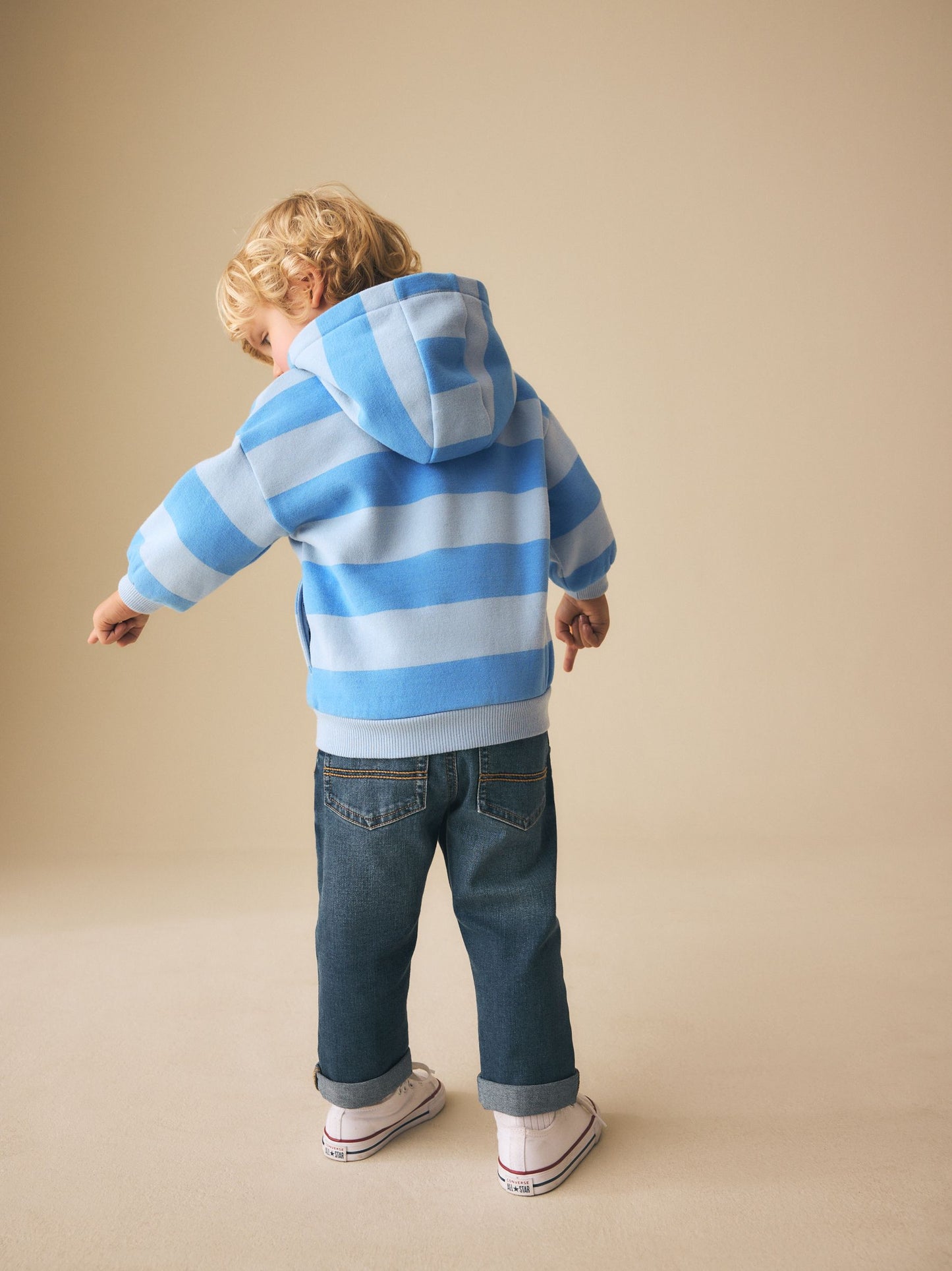 Dsiney Kidz - Blue Stripe Zip Thru Hoodie (3mths-7yrs) image 5