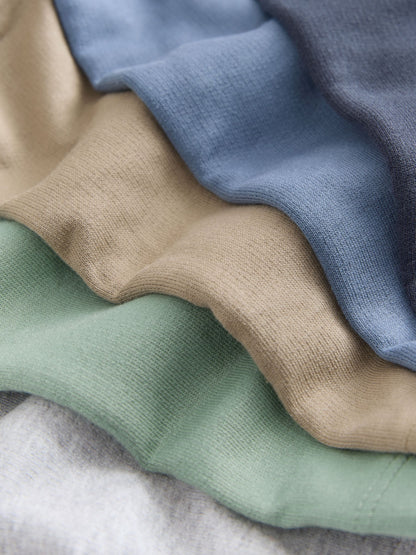 Dsiney Kidz - Sage Green Blue And Grey Jersey Shorts 5 Pack (3mths-7yrs) image 8