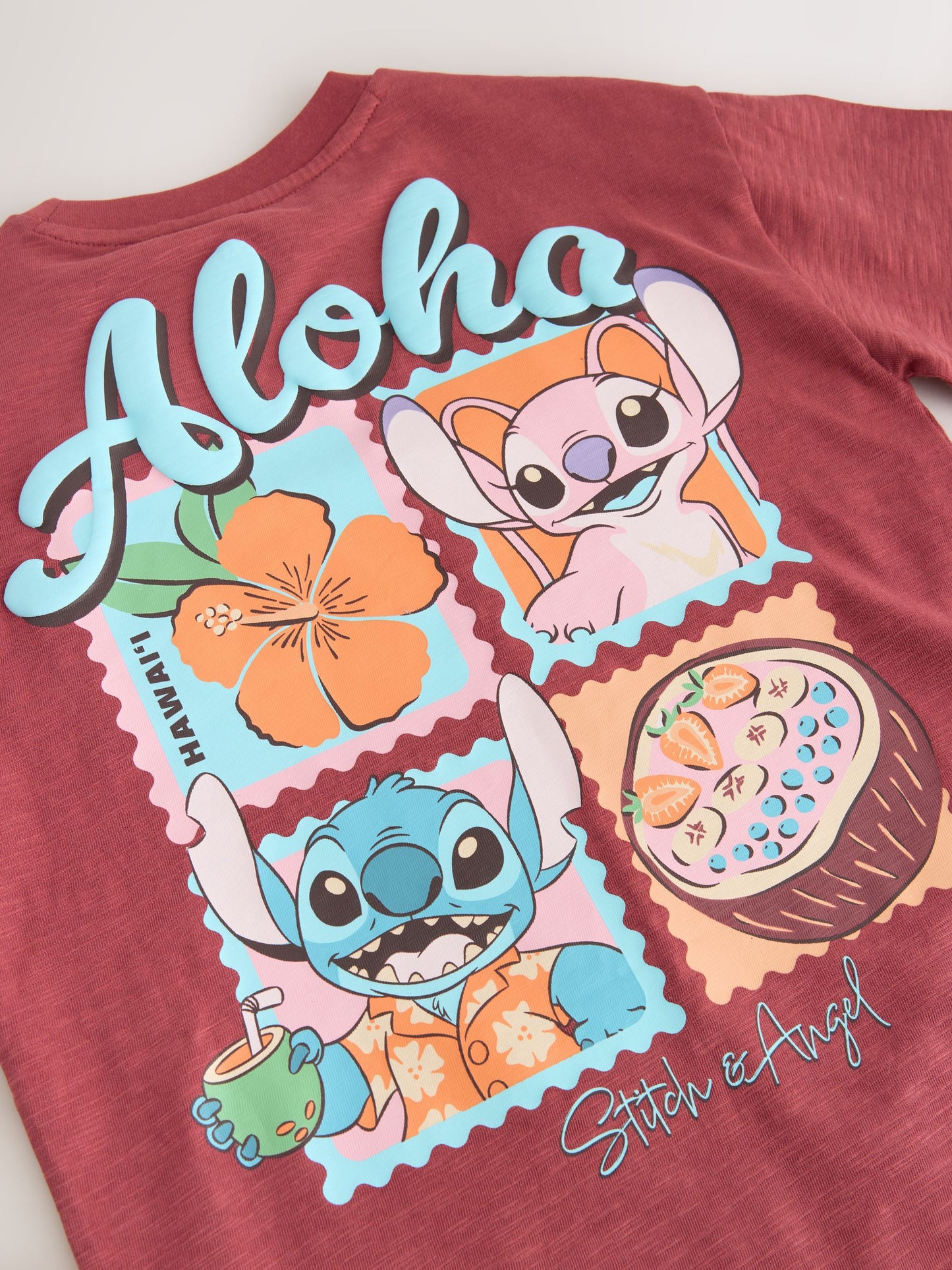 Dsiney Kidz - Chocolate Brown Lilo & Stitch License T-Shirt and Cycle Shorts Set (3-16yrs) image 10