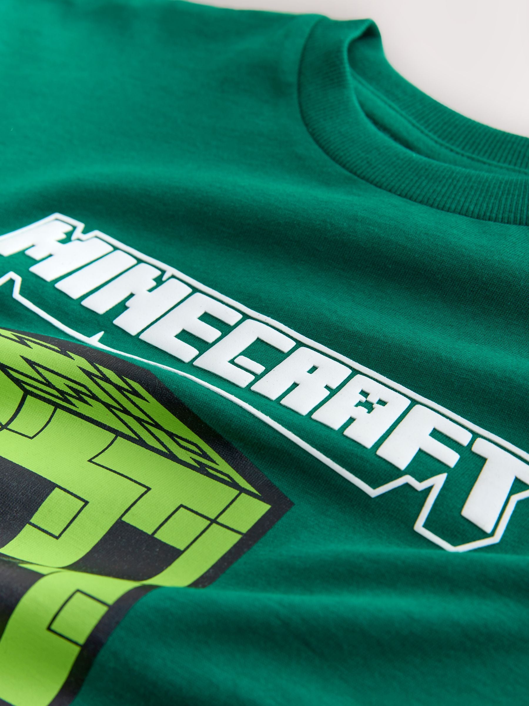 Dsiney Kidz - Dark Green/Black Minecraft T-Shirt and Shorts Set (3-16yrs) image 8