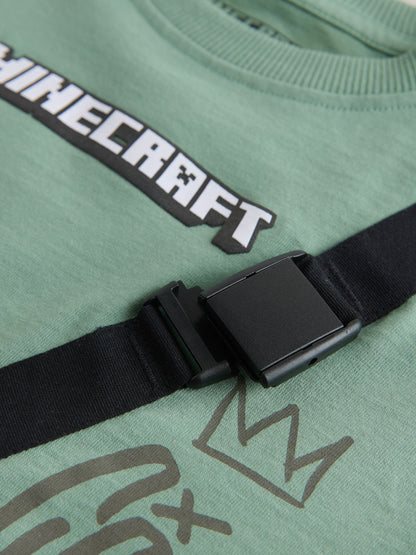 Dsiney Kidz - Sage Green Minecraft Bag T-Shirt (3-16yrs) image 4