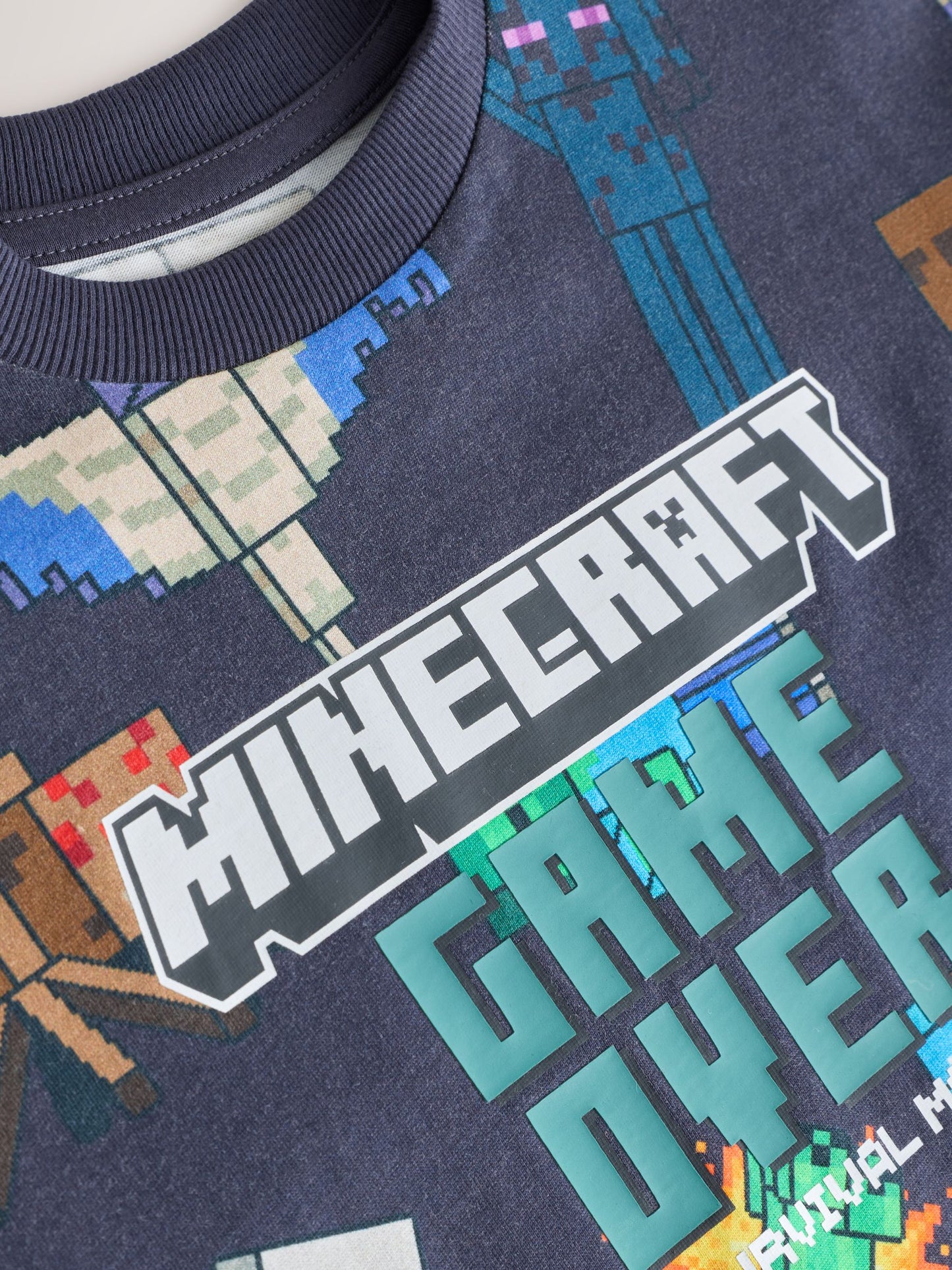 Dsiney Kidz - Black All Over Print Single Minecraft T-Shirt (3-16yrs) image 5