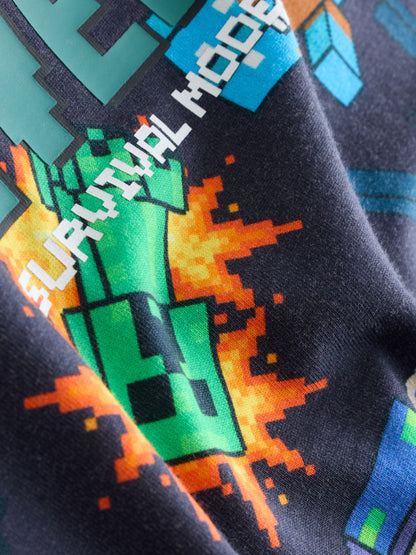 Dsiney Kidz - Black All Over Print Single Minecraft T-Shirt (3-16yrs) image 6