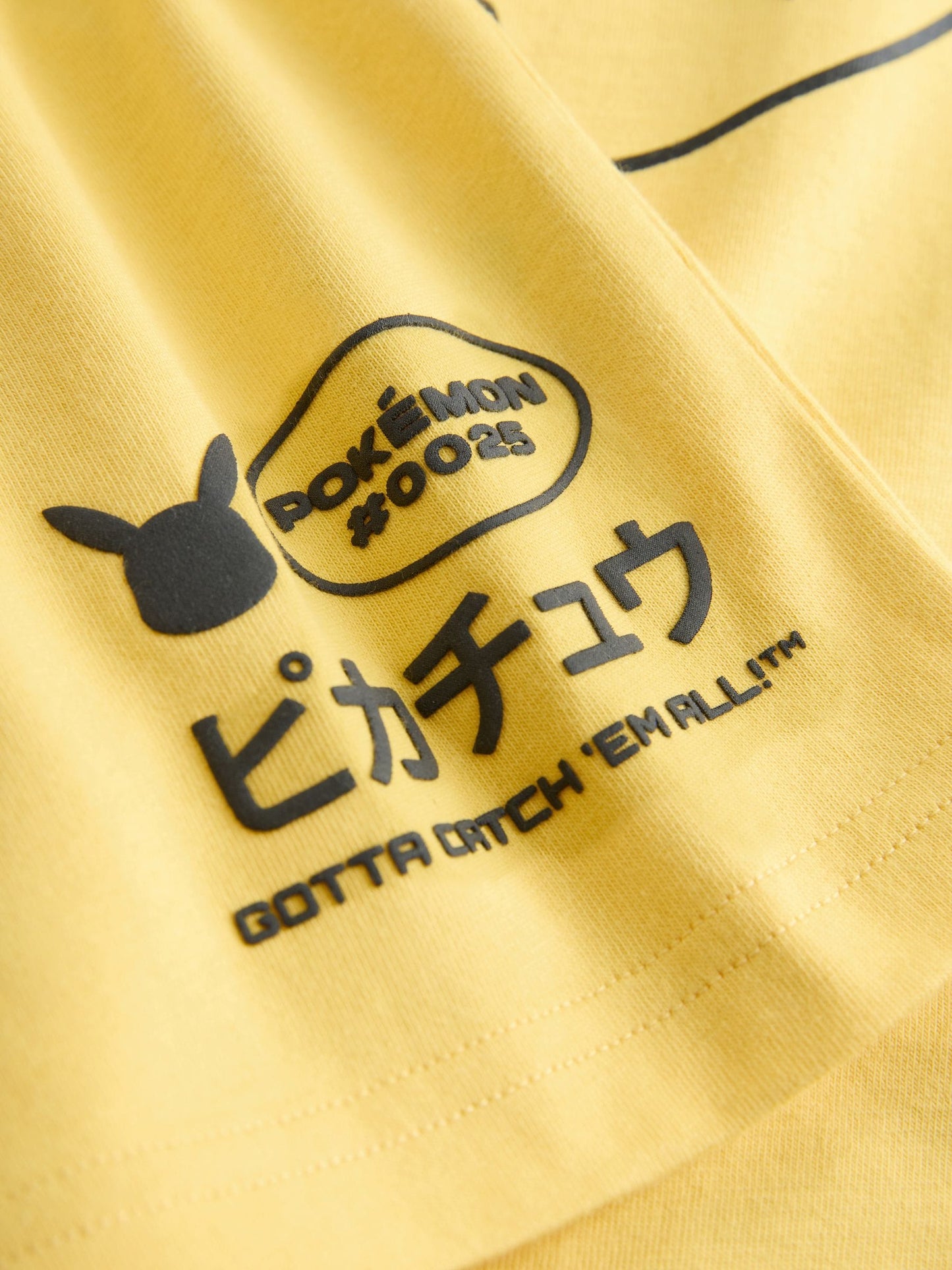 Dsiney Kidz - Yellow Sequin Pokémon Short Sleeve T-Shirt (3-16yrs) image 4
