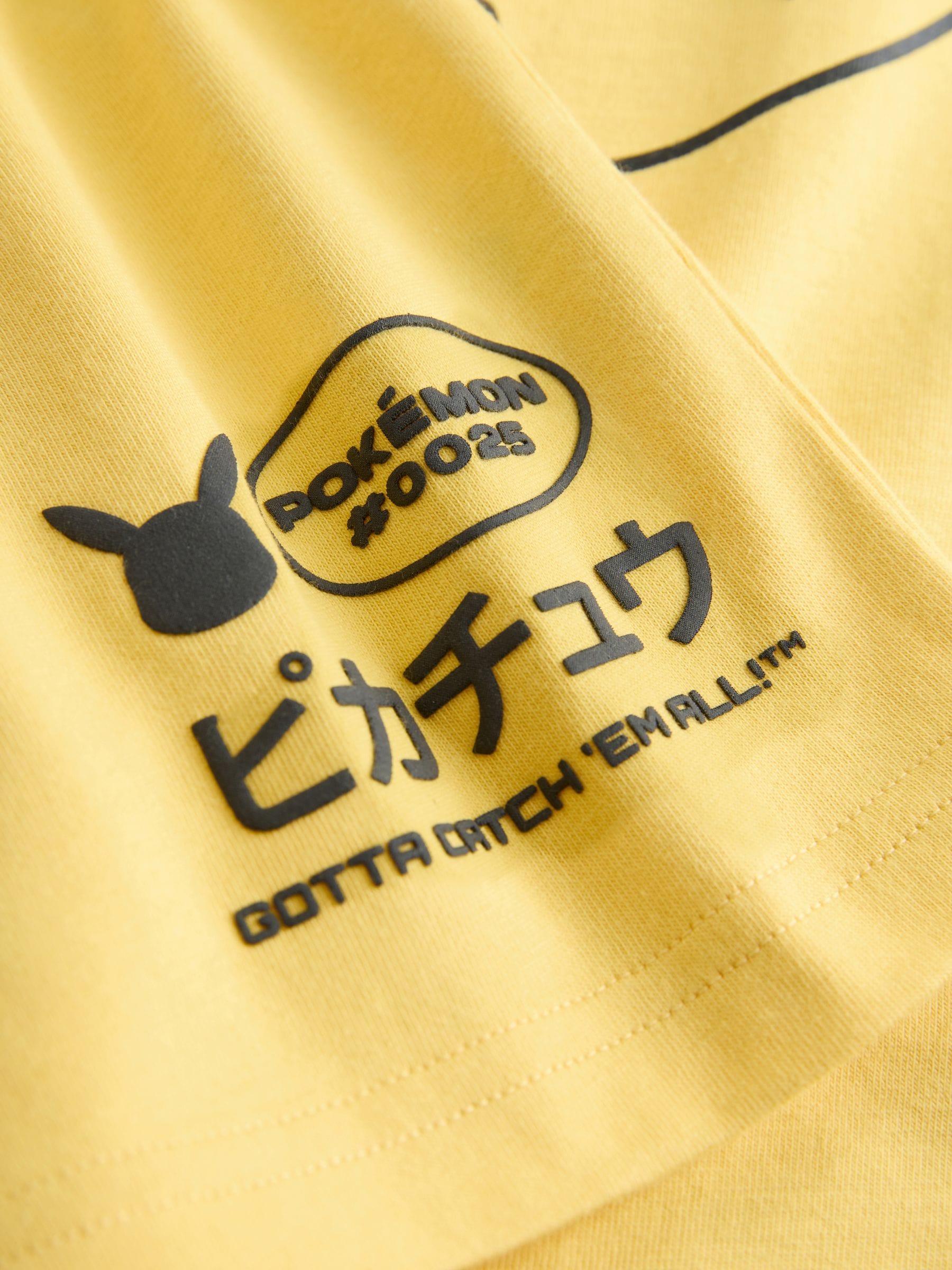 Dsiney Kidz - Yellow Sequin Pokémon Short Sleeve T-Shirt (3-16yrs) image 4