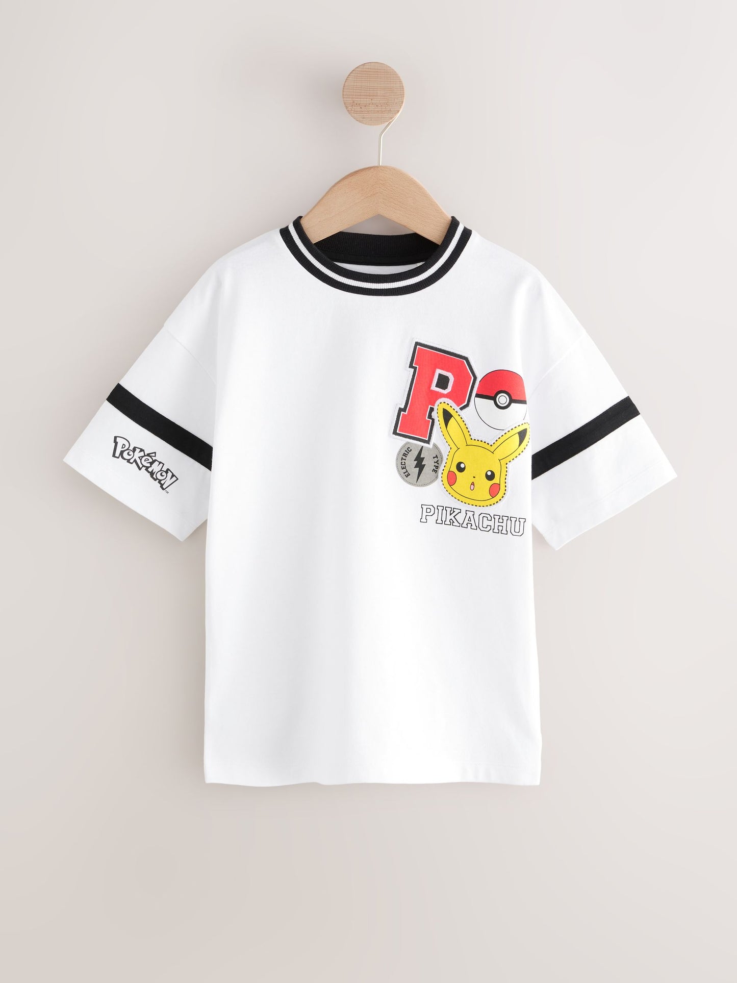 Dsiney Kidz - White Varsity Pokémon Short Sleeve T-Shirt (3-16yrs) image 5