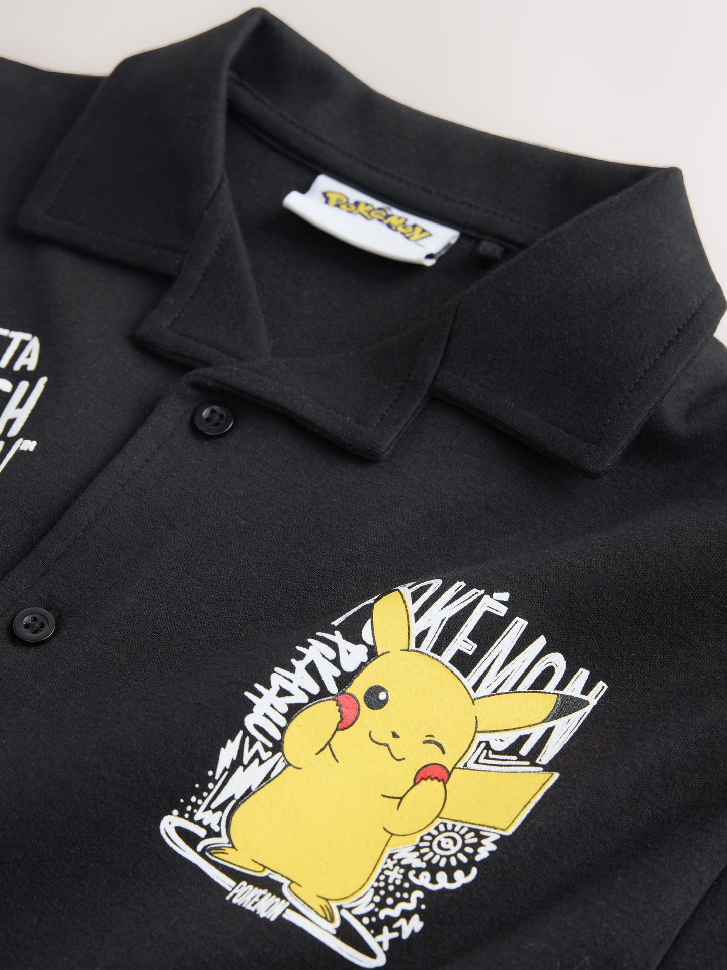Dsiney Kidz - Black Pokemon Top and Shorts Set (4-14yrs) image 3