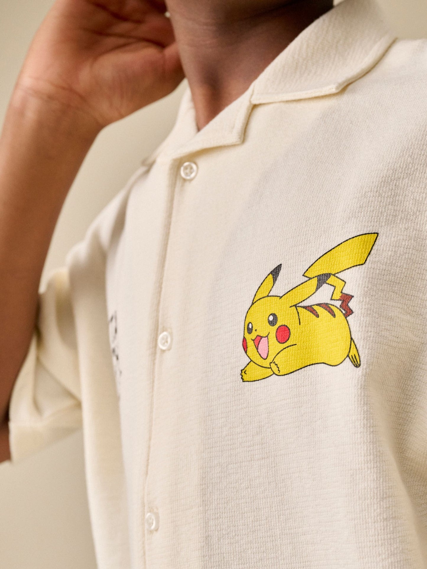 Dsiney Kidz - White Pokemon Textured Jersey Shirt (4-14yrs) image 4