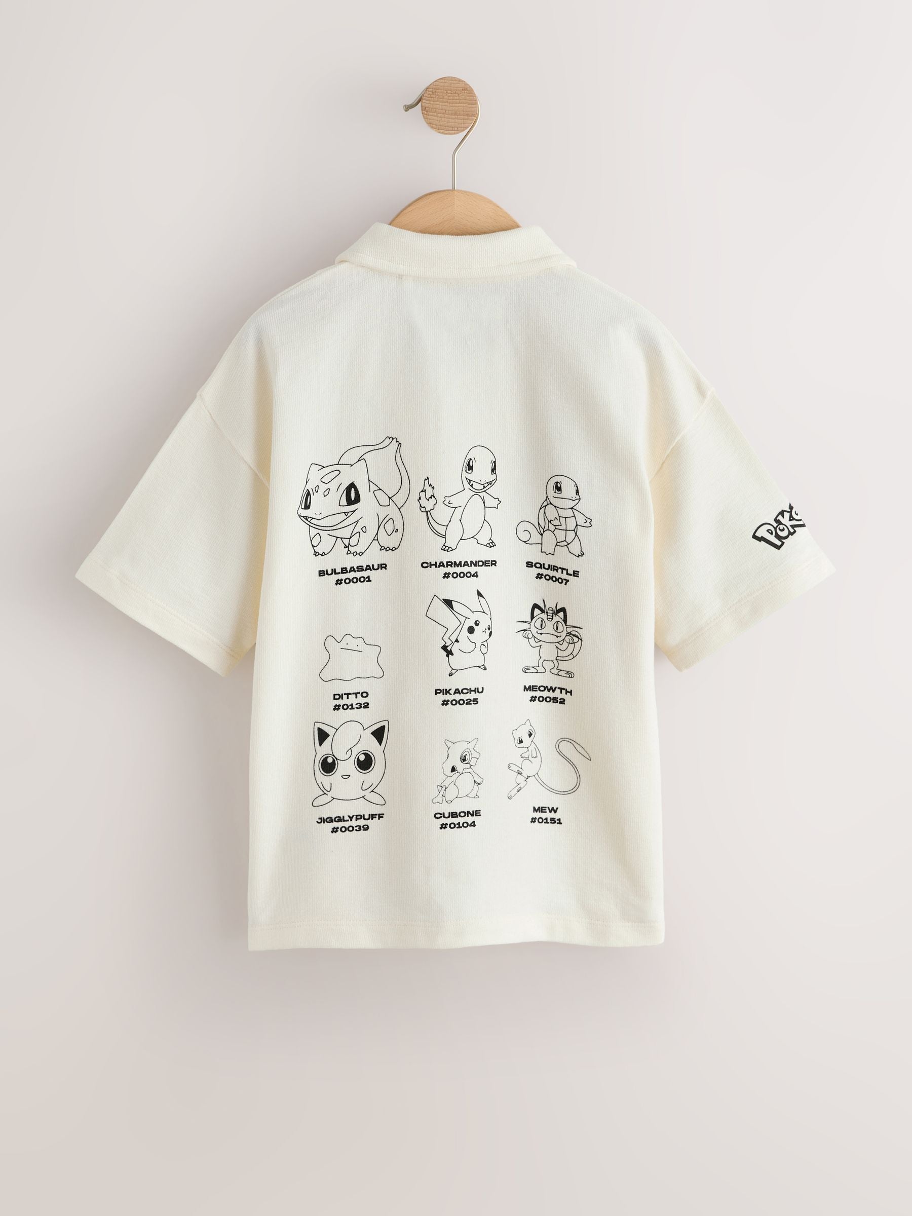 Dsiney Kidz - White Pokemon Textured Jersey Shirt (4-14yrs) image 7