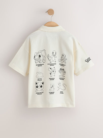 Dsiney Kidz - White Pokemon Textured Jersey Shirt (4-14yrs) image 7