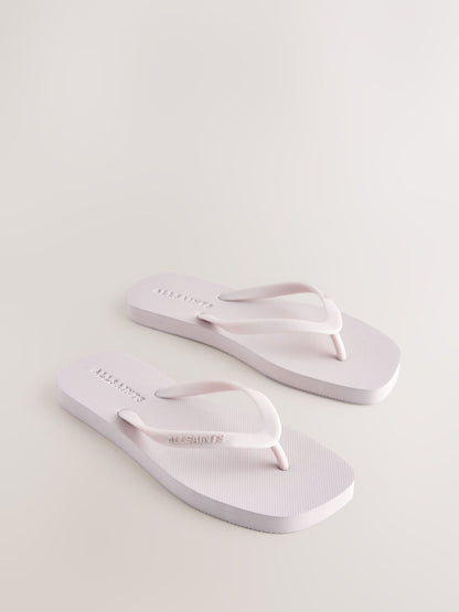smALLSAINTS Pink Square Toe Flip Flops image 1