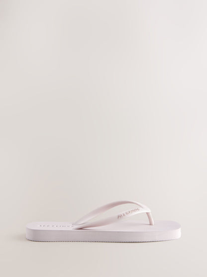 smALLSAINTS Pink Square Toe Flip Flops image 2