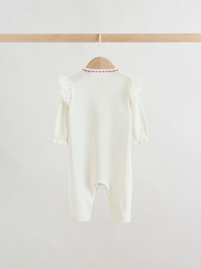 Red/White/Navy Baby Sleepsuits 3 Pack (0mths-3yrs) image 6