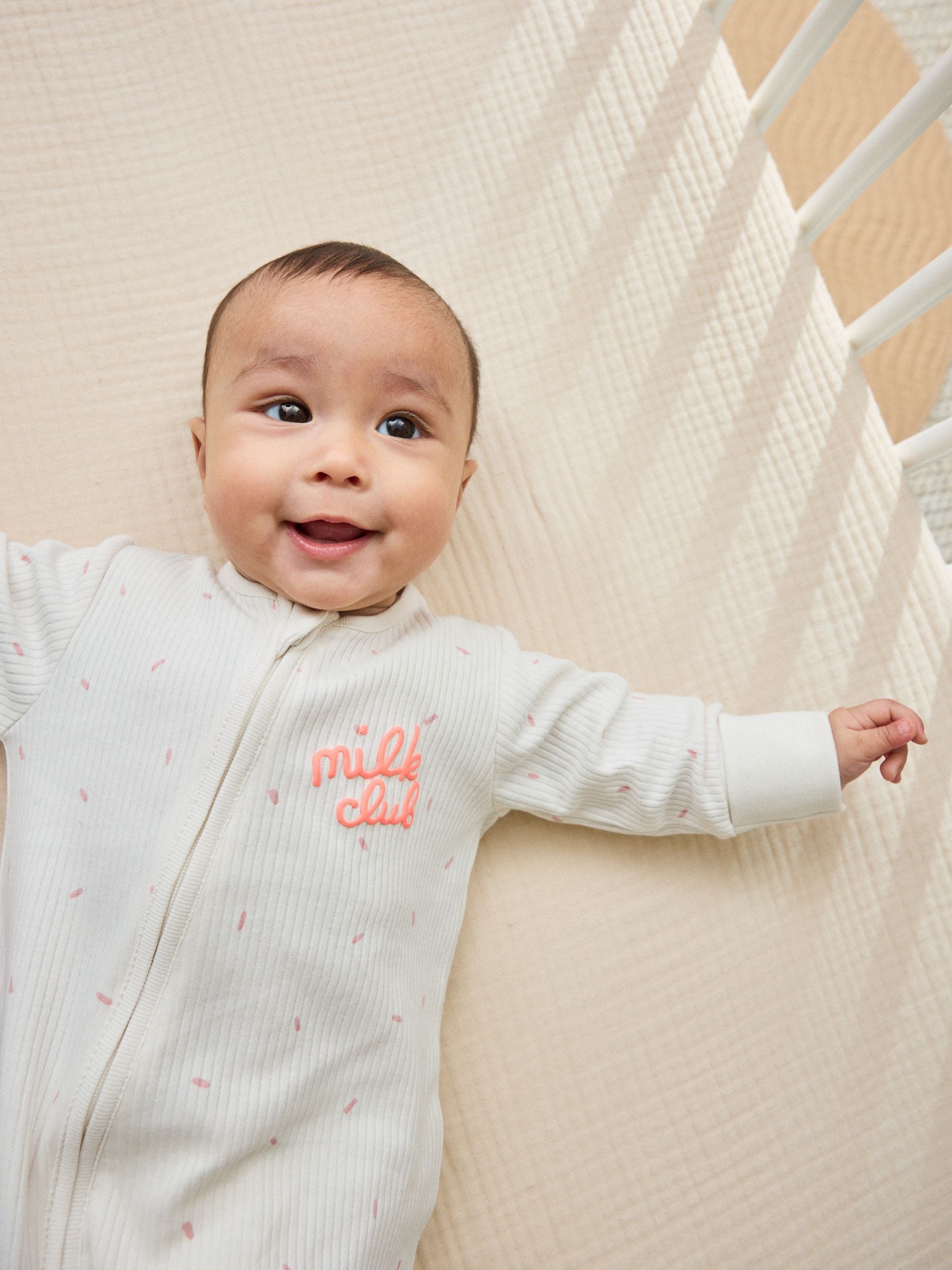 Pink Two Way Zip Baby Sleepsuit 3 Pack (0mths-3yrs) image 3