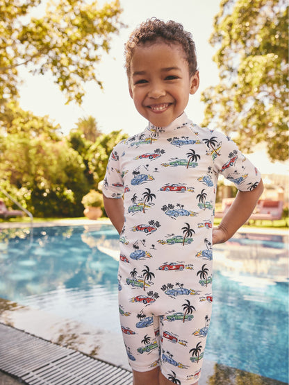 White Cath Kidston Sunsafe All-In-One Swimsuit (3mths-7yrs) image 1