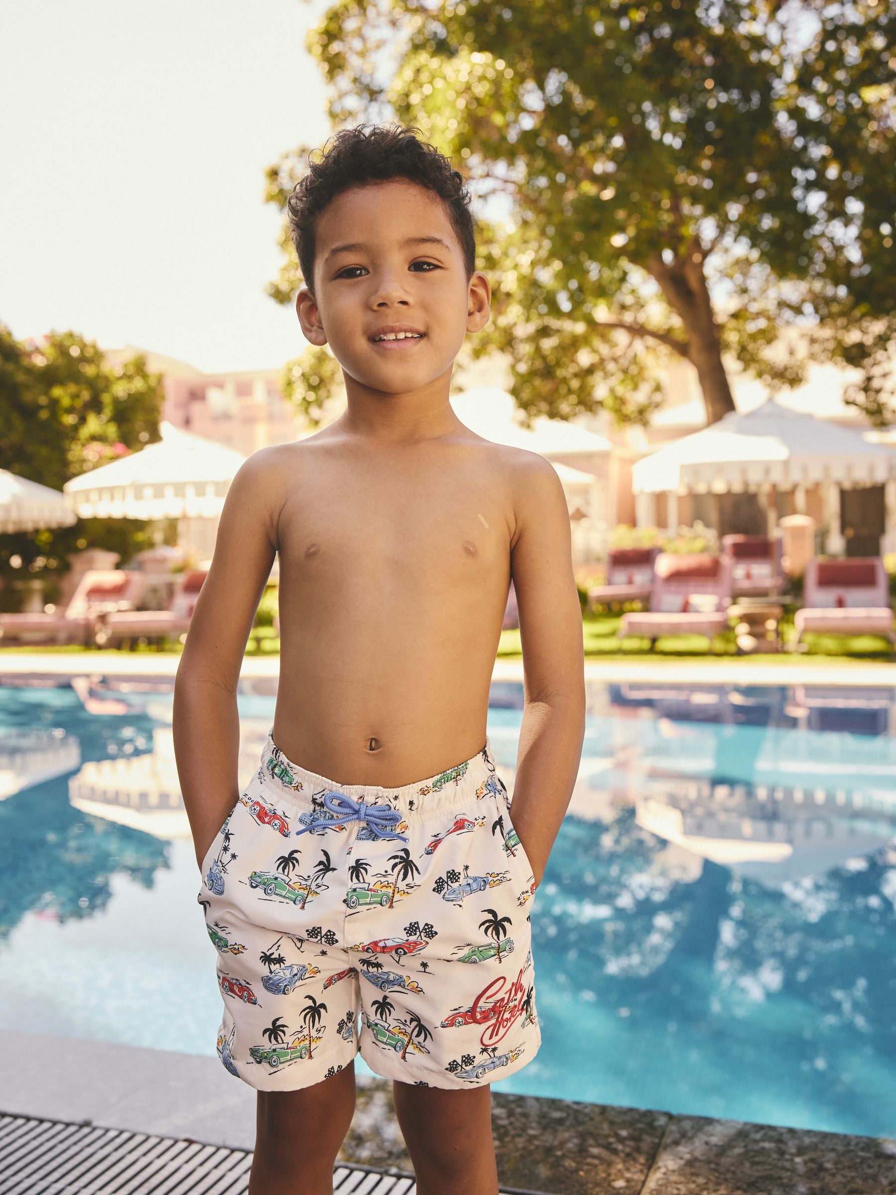 White Cath Kidston Swim Shorts (3mths-7yrs) image 1