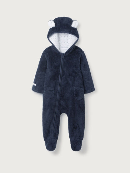 The White Company Blue Fleece Romper image 1
