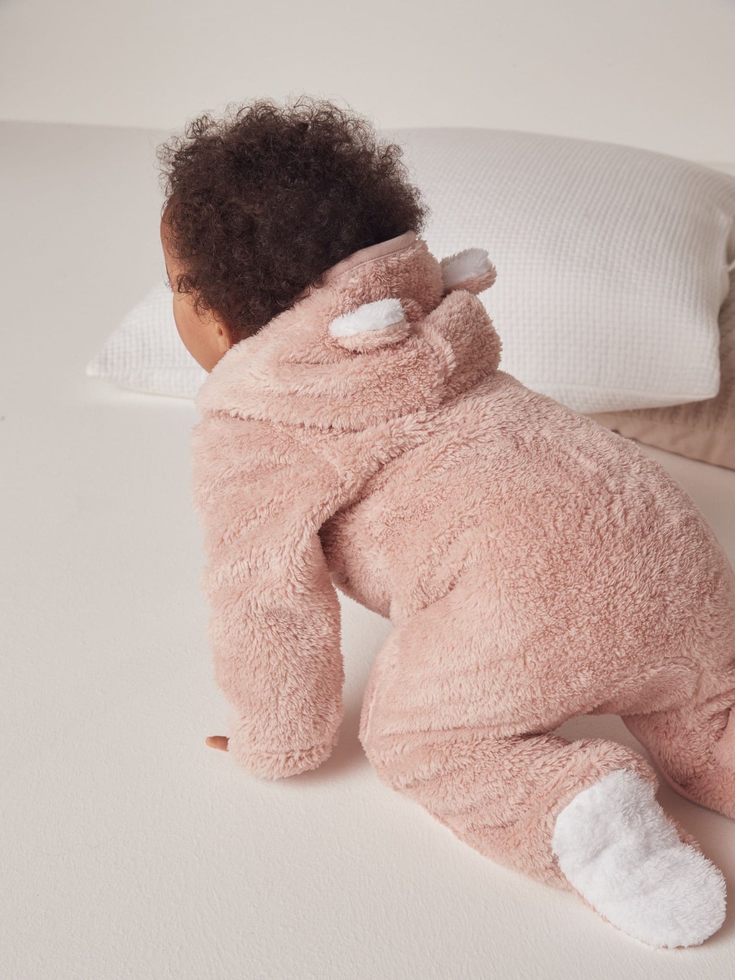 The White Company Pink Fleece Romper image 2