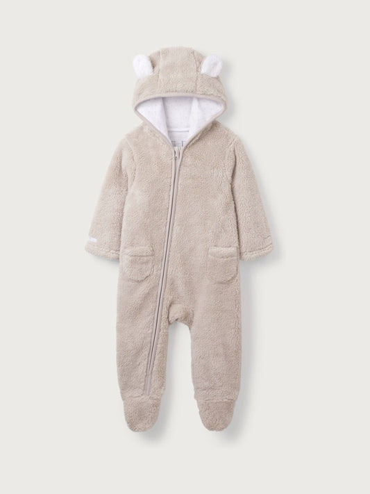 The White Company Natural Fleece Romper image 1