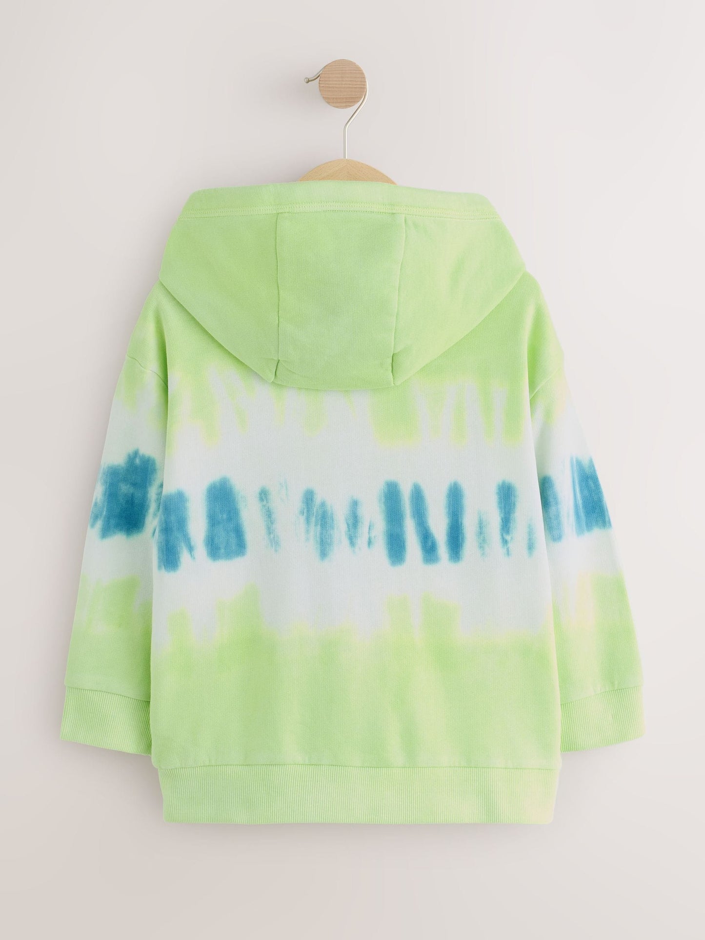 Dsiney Kidz - Lime Green Tie Dye Regular Fit Graphic Zip Through Hoodie (3-16yrs) image 2