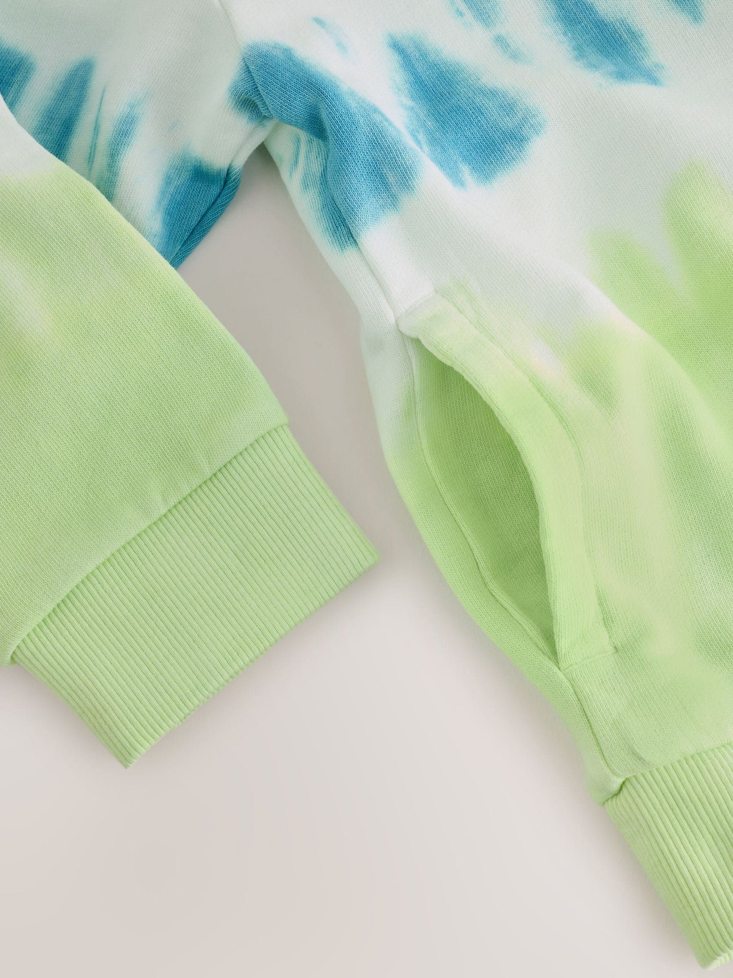 Dsiney Kidz - Lime Green Tie Dye Regular Fit Graphic Zip Through Hoodie (3-16yrs) image 4