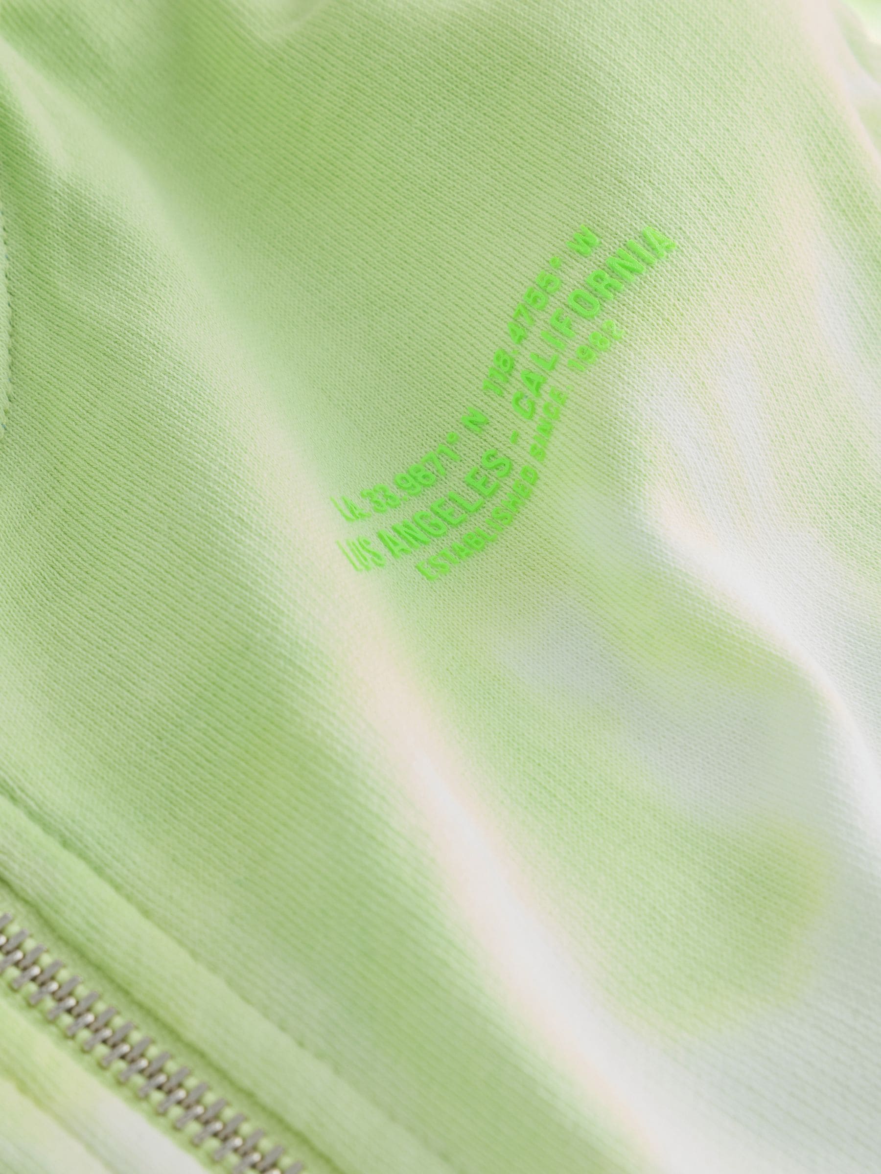 Dsiney Kidz - Lime Green Tie Dye Regular Fit Graphic Zip Through Hoodie (3-16yrs) image 5