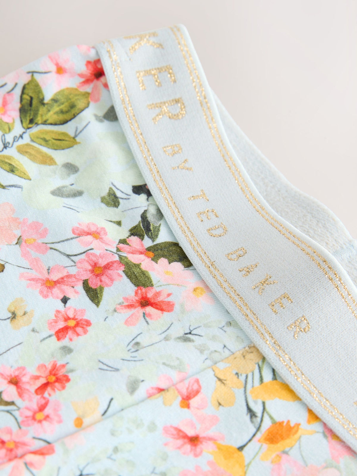 Baker by Ted Baker Broderie Sleeve T-Shirt & Floral Cycle Short 2 Piece Set image 11