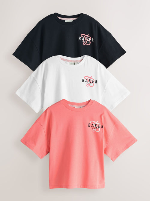 Dsiney Kidz - Baker by Ted Baker 3 Pack Oversized Graphic T-Shirts image 1