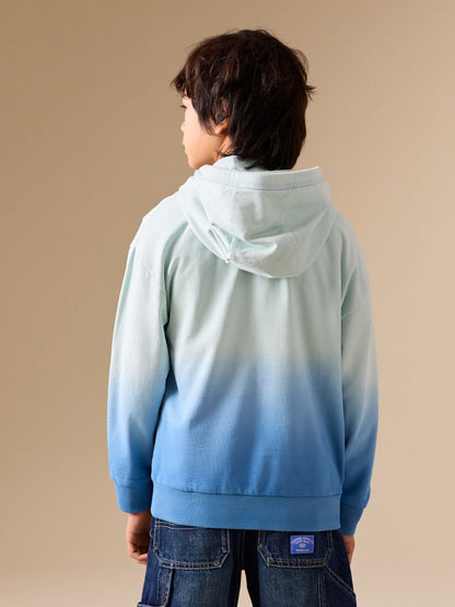 Dsiney Kidz - Blue Dip Dye Regular Fit Graphic Zip Through Hoodie (3-16yrs) image 2
