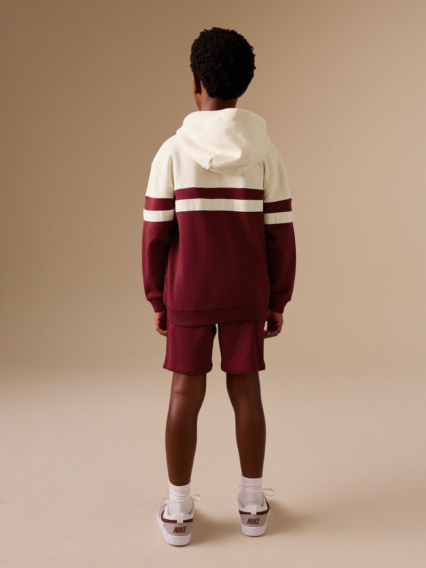 Dsiney Kidz - Burgundy Red Colourblock Zip Through Hoodie Set (3-16yrs) image 3