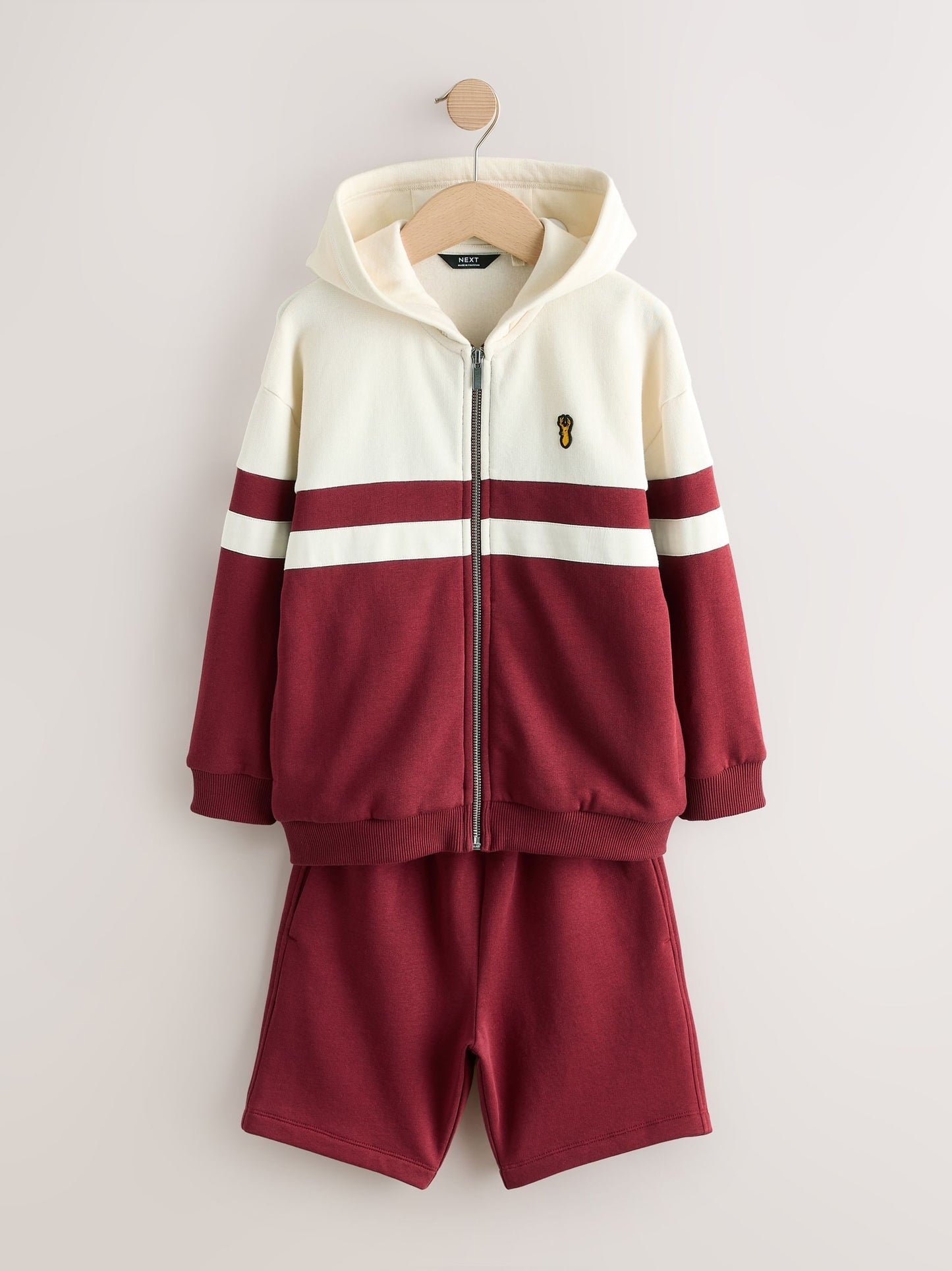 Dsiney Kidz - Burgundy Red Colourblock Zip Through Hoodie Set (3-16yrs) image 6